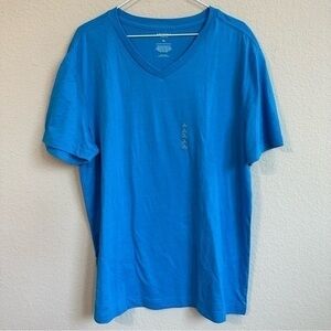 Arizona T-Shirt Meridian Blue Short Sleeve V-Neck Classic Nautical NWT